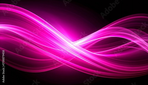 Abstract Pink Waves Background Design.