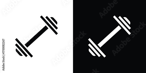 Gym icon silhouette vector illustration isolated flat style
