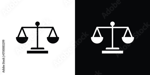 Equality icon silhouette vector illustration isolated flat style