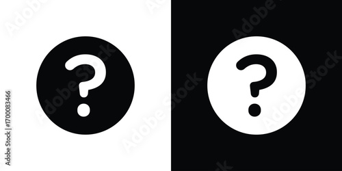 Doubts button icon silhouette vector illustration isolated flat style