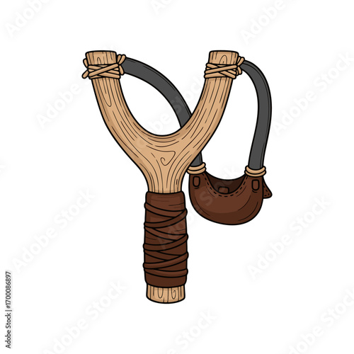 slingshot on white background