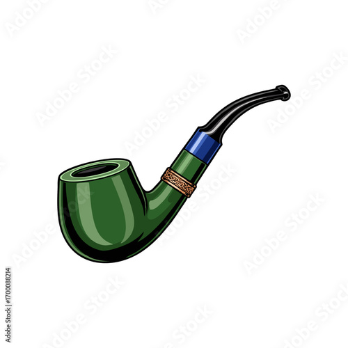 smoking pipe vector illustration	