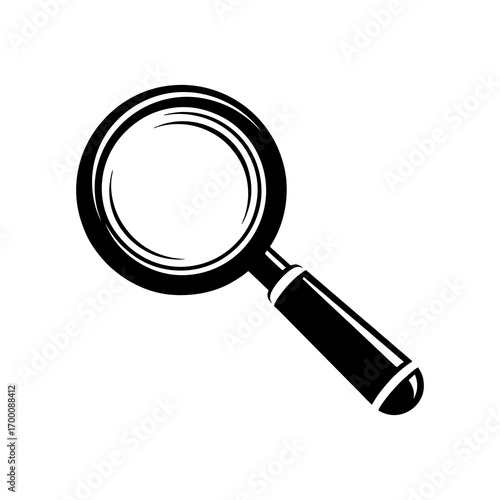 magnifying glass isolated on white