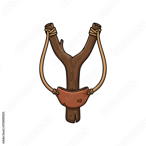 slingshot on white background