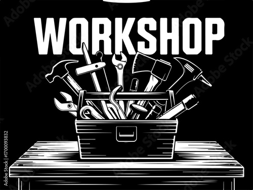 Essential Toolbox Silhouette" Vector