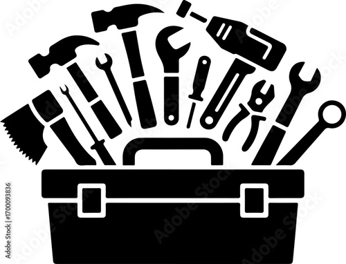 Essential Toolbox Silhouette" Vector