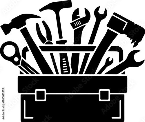Essential Toolbox Silhouette" Vector