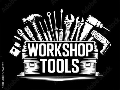 Essential Toolbox Silhouette" Vector