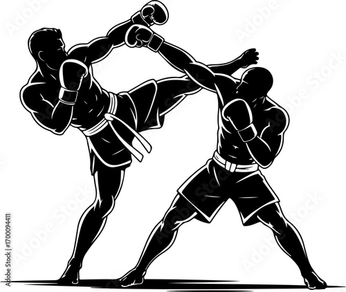 "Muay Thai Combat Clash"  Kickboxing  Graphics