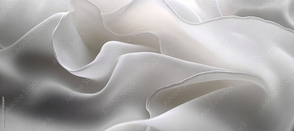 Obraz premium Soft Silk Fabric Flowing Smoothly, Elegant Texture and Draping Surface Create an Abstract Background