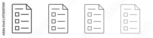 Test icons for graphic and web design.