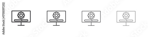 System update icons for graphic and web design.