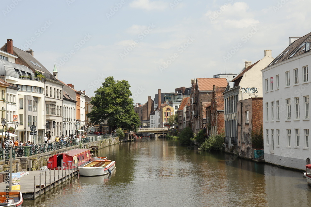 Naklejka premium river in belgium