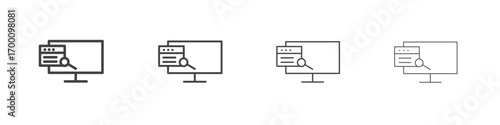 Search online icons for graphic and web design.