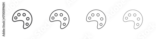 Palette icons for graphic and web design.