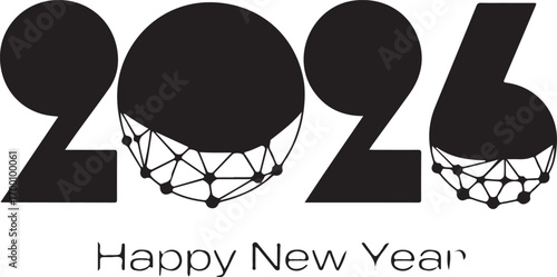 Looking Forward to 2026 A Unique New Year's Greeting with Geometric Typography Art