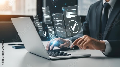 Streamline Your Workflow: Digital Checklist & Task Management Automation for Increased Productivity & Efficiency Using Technology on Laptop