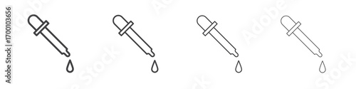 Dropper icons for graphic and web design.