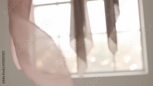 Sheer Silk Scarves Sway in Airy Backlight