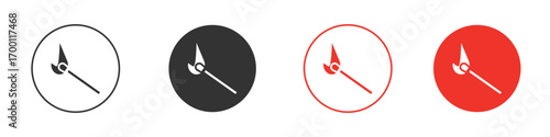 Matches icon symbol in black. icon design vector stock
