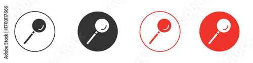 Loupe icon symbol in black. icon design vector stock