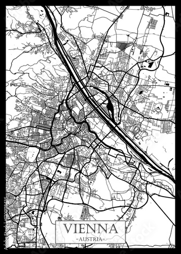 Photography Vienna Austria City Street Map