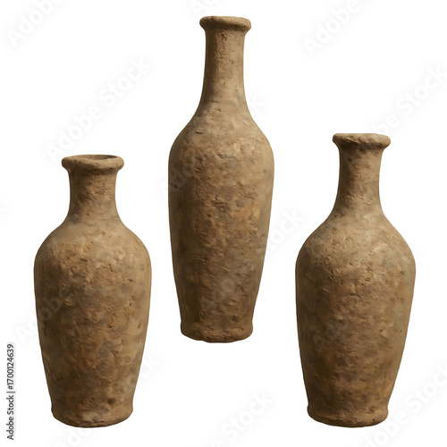 antique vase isolated on white