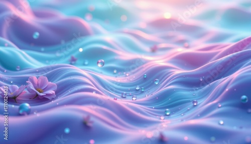 aqua lavender flow theme with gentle turquoise with pastel purple glow, floating aqua haze transition, soft glowing mist, centered aqua flow shine, soft and dreamy