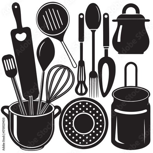 Object Vector Kitchen Utensils
