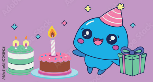 Cake Celebration, Cartoon Cake, Birthday Party, Animated Dessert, Happy Cake, Celebration Art, Fun Birthday, Cake Illustration, Cartoon Dessert, Party Cake, Festive Sweet, Animated Celebration, Cake D
