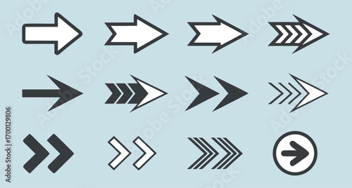 Directional Arrows, Arrow Set, Cartoon Arrows, Navigation Icons, Arrow Design, Direction Symbols, Graphic Arrows, Navigation Art, Cartoon Symbols, Arrow Illustration, Animated Arrows, Fun Design, Grap