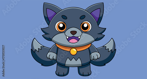 Cartoon Wolf, Halloween Character, Adorable Wolf, Cartoon Beast, Halloween Creature, Fantasy Animal, Cute Wolf, Whimsical Wolf, Cartoon Animal, Halloween Fun, Fantasy Beast, Cute Creature, Cartoon Hal