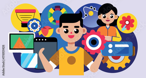 Business Robot, Corporate Tech, Animated Worker, Digital Employee, Robot Manager, Tech Office, Cartoon Business, Office Technology, Tech Companion, Office Automation, Robot Character, Cartoon Worker, 