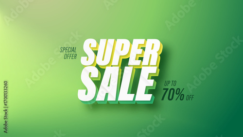 Sale Shopping Banner and 3D text on lighting background. Flash Sales template design for website and social media. Flash Sale promotion.