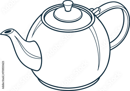 teapot isolated on white background