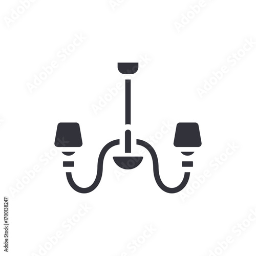 Elegant Three Light Chandelier Design With Graceful Arms And Subtle Illuminating Glow