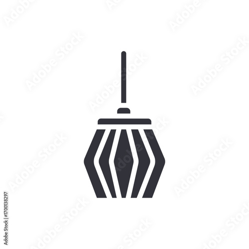 Elegant Geometric Lamp Icon Decorative Lighting Fixture Design Concept Creative Illustration