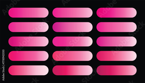 Hot Pink Metallic Gradient Set