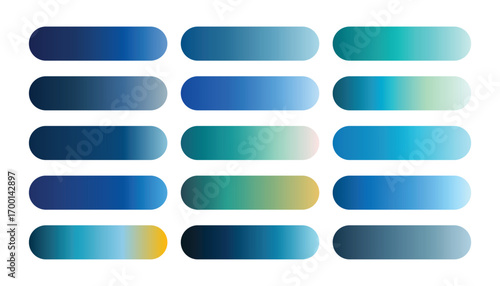 Metallic Ocean Blue Gradient Pack