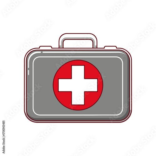 First Aid Kit Vector Illustration Graphic