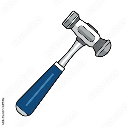 Ball Peen Hammer Vector Illustration Graphic