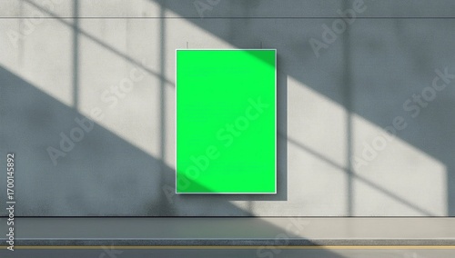 Wallpaper Mural Rectangular store sign mockup 3D rendering Torontodigital.ca