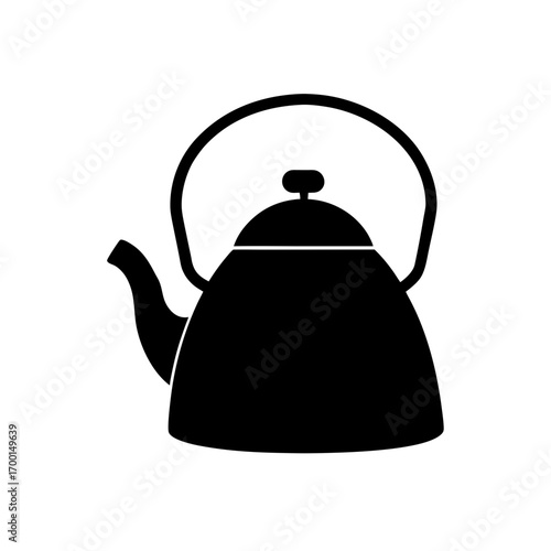 Silhouette of a kangaroo standing upright on transparent background