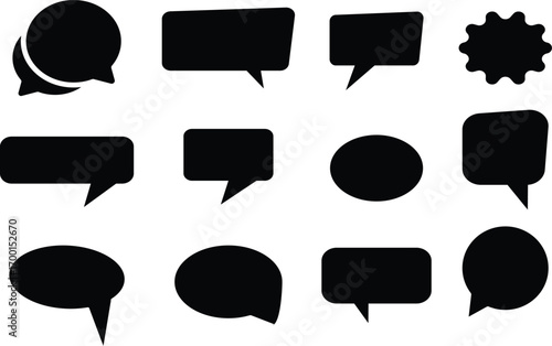 Speech bubble collection sign, Speech bubble, Text, Outline, Black, Minimal, Icon, Symbol,