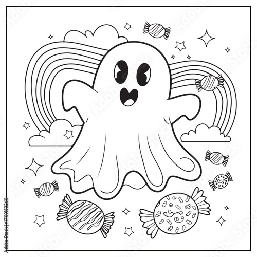 Adorable Creepy Monsters Coloring Pages