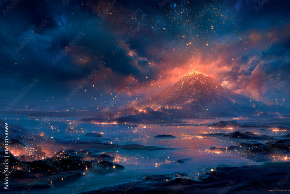 Fototapeta premium The Burning Heart of Gaia