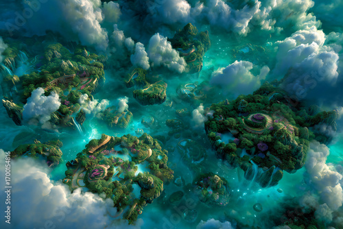 The Sacred Falls in the Dream Sky