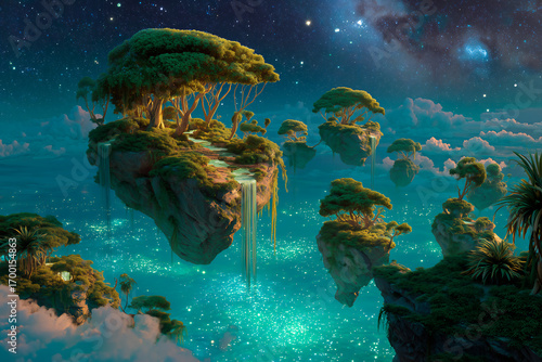 The Sacred Falls in the Dream Sky