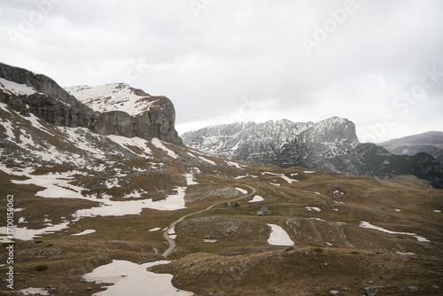 Scenic View of Treeless Alpine Landscape