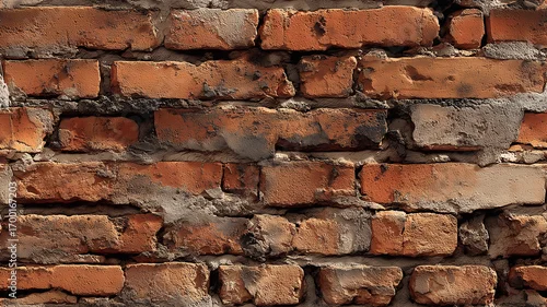 Fototapeta Detal ceglanej ściany – realistyczna faktura